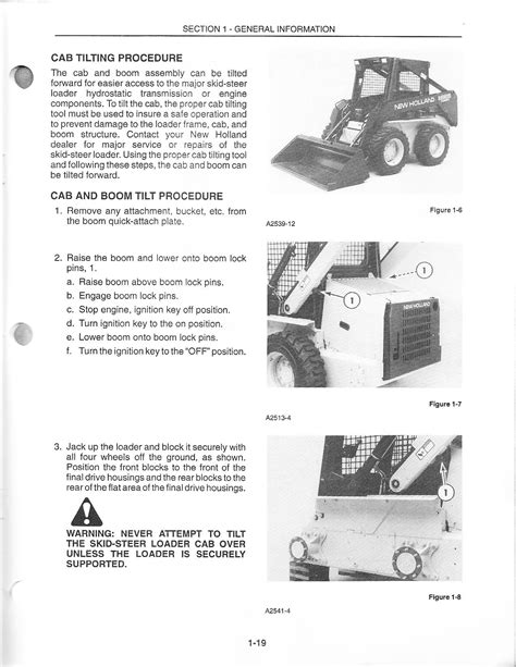 how to tilt cab on 1974 3200 skid steer|new holland skid steer cab tilting.